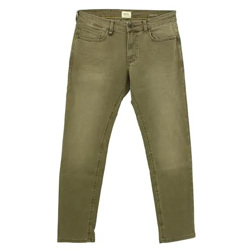 camel active, Madison, Herren Jeans Hose Stretchdenim Beige Braun (19) W 35 L 34