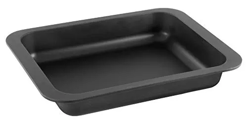 Zenker Lasagne- und Auflaufform – Hochwertiges Backblech, 325 x 250 x 52 mm, 2700 ml, hitzebeständig bis 230°C, 5 Jahre Herstellergarantie, Schwarz