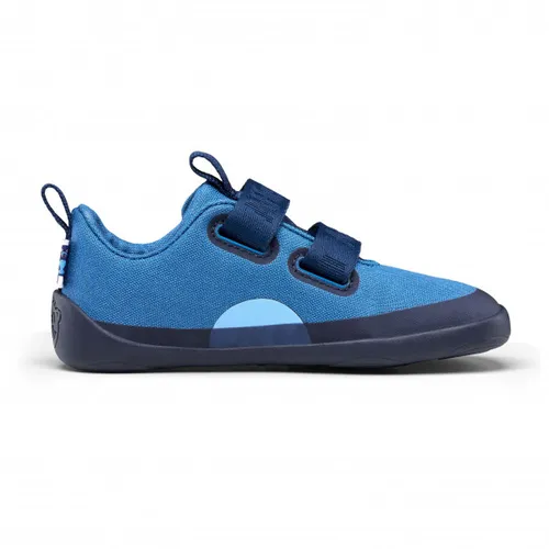 Affenzahn Barfußschuh Lucky Bär - Blau - Sneaker für Jungen, vegan und aus 100% Bio-Baumwolle, mit flexiblem, rutschfestem Design für optimalen Komfort und Bewegungsfreiheit.