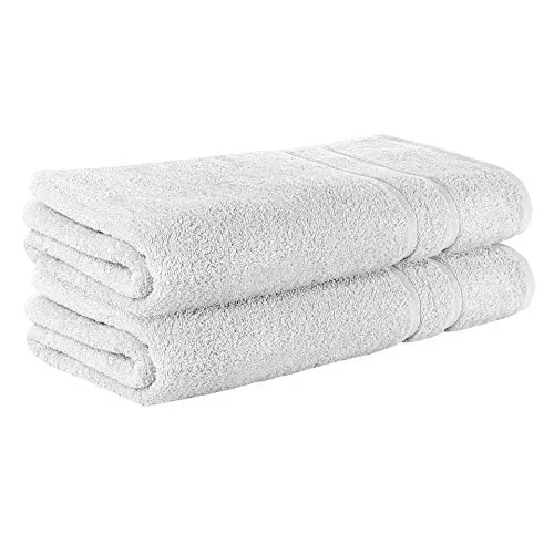 StickandShine 2er SET Premium Frottee Saunatuch 80x200 cm in weiß in 500g/m² aus 100% Baumwolle