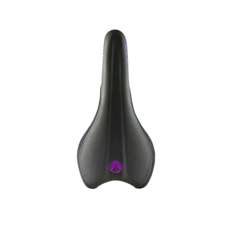 SDG Radar MTN Sattel, CroMo, 7x7mm, black/purple - Velosattel für Mountainbikes, ergonomisches Design für optimalen Komfort auf langen Fahrten und robustes CroMo-Material.