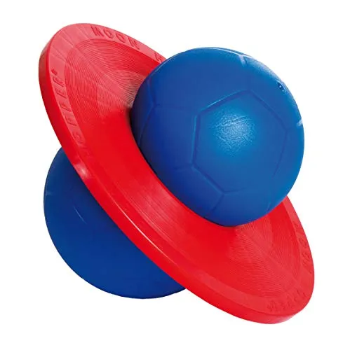 TOGU Hüpfball Moonhopper blau/rot - Made in Germany - Springstöcke & Hüpfbälle – Fördert spielerisch Kraft und Gleichgewichtssinn bei Kindern, belastbar bis 45kg. Erlebe großen Sprungspaß in bester Qualität!