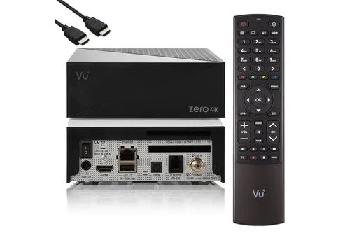 VU+ Zero 4K - UHD 2160p SAT-Receiver mit 1x DVB-S2X Multistream Tuner, leistungsstark und vielseitig für Ihr Fernseherlebnis
