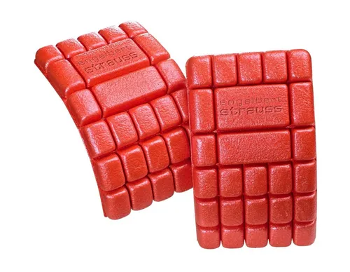 engelbert strauss Kniepolster rot (2 Stück) - Schützer, Gelenkschoner & Helme - Superleichte und pflegeleichte Kniepolster aus Polyethylen-Schaum mit hervorragenden Dämpfungseigenschaften, ideal für Handwerk und Bau.