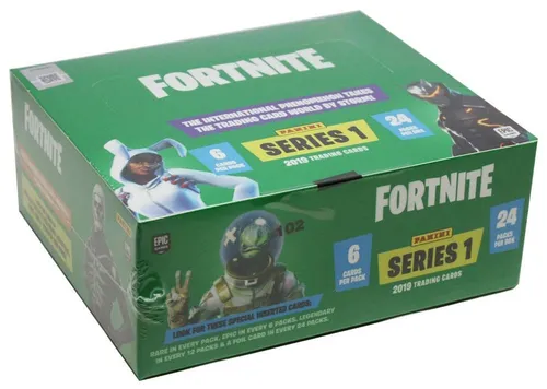 Panini Fortnite Trading Cards Serie 1 - Booster Display - Sonstige, spannende Sammlung von Trading Cards im OVP, ideal für Fortnite-Fans und Sammler.