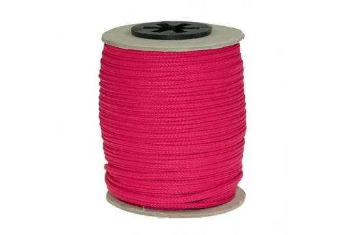 maDDma Kordel 50 Meter Polyesterschnur / Flechtschnur 2mm - 8-fach geflochten!, girly pink