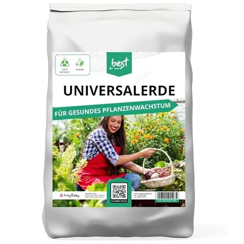 Best For Home Universalerde | Torffreie 50l Gemüseerde für Hochbeete und Balkonpflanzen - Praktische 50-Liter-Säcke für optimale Nährstoffversorgung. Ideal für Hochbeete und Balkonpflanzen, fördert das gesunde Wachstum Ihrer Pflanzen. Setzen Sie auf unsere hochwertige, torffreie Universalerde für Ihren Garten!