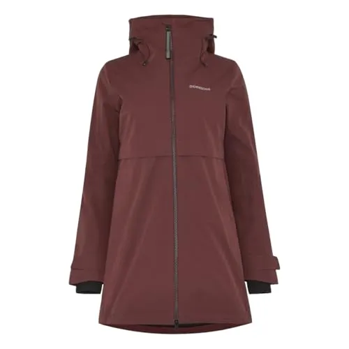 Didriksons Damen Helle 6 Parka - Sportlicher Übergangs- und Winter-Parka in Rot (Größe XS) - Winterjacke mit leichter Isolierung, ideal für wechselhaftes Wetter und aktive Freizeit.