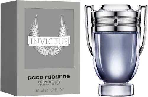 Paco Rabanne Eau de Toilette Invictus für Männer - Eau de Toilette mit maritimen Akkorden, vereint spritzige Frische und sinnliche Würze – ideal für den modernen Helden.