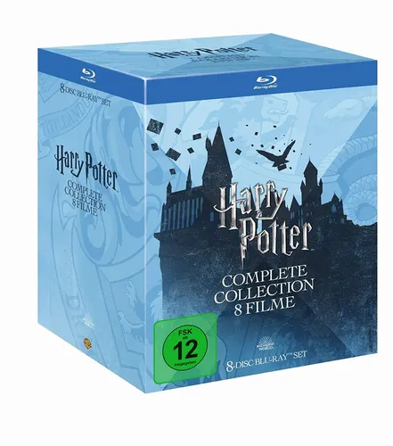Harry Potter Collection [8 BRs] - Die komplette Filmreihe - Filme: Enthält alle 8 Teile der Harry Potter Saga, perfekt für Fans und Filmabende.