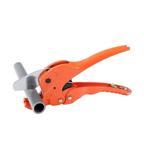 Sanpro Rohrschere Kunststoff mit Ratsche für Verbundrohre bis 35 mm Ø | Rohr Abschneider, Rohrschneider, Schere, Verbundrohrschere, Kunststoffrohre | PVC, PE, PU, PP, PEX, PPR, PPE