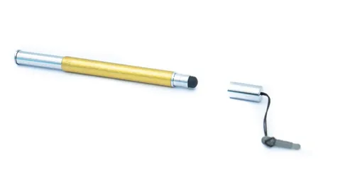 Touchpen Stylus aus Aluminium in Gelb für Tablet Smartphone Laptop Surface