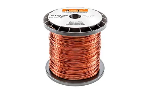 Kupferlackdraht W210 Ø 1,50 mm 2 kg, ca. 125m - CU Lackdraht Grad 2 CUL Kupferdraht Gewicht 2 Kilogramm Durchmesser 1,50 Millimeter Wickeldraht Kupfer Draht nach IEC 60317-13