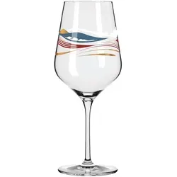 RITZENHOFF Rotweinglas 500 ml - Serie Herzkristall Nr. 7 mit Roségold-Dekor - Rotweingläser - Hochwertiges Kristallglas mit einzigartigem Landschaftsmotiv in Roségold, ideal für edlen Rotwein und stilvolle Anlässe. Made in Germany und in exklusiver Geschenkverpackung.