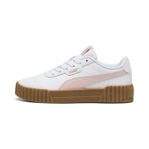 PUMA Carina 3.0 JR Kinder-Sneaker - Bequeme Sneakers mit synthetischem Obermaterial, ideal für aktive Kinder von 8 bis 16 Jahren. Die Gummisohle sorgt für guten Halt und Langlebigkeit.