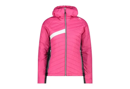 CMP Outdoorjacke Damen Fix Hood 32Z4236 - Funktionsjacke mit fester Kapuze, ideal für Outdoor-Aktivitäten. Bequem und praktisch mit hochschließendem Kragen und seitlichen RV-Taschen.
