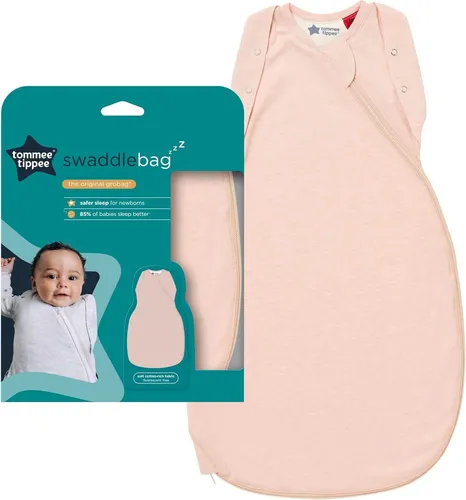 Tommee Tippee GREY Baby-Schlafsack für Neugeborene The Original Grobag Swaddle Bag