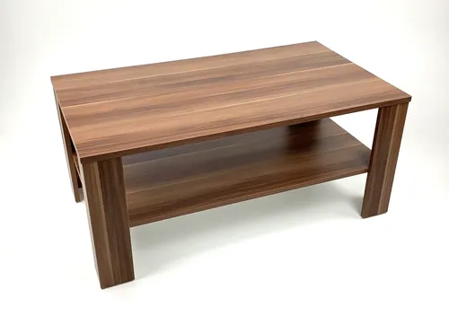 Möbel SD Couchtisch Bea Nussbaum Optik 100 x 57 x 43,5 cm - Eleganter Couchtisch in Nussbaum Optik, modern und zeitlos. Praktische Ablagen bieten zusätzlichen Stauraum für Ihr Wohnzimmer.