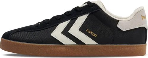 Hummel Diamant LX-E RS Indoor Retro Schuhe Sneaker schwarz/weiß 226230-2001, Größe 40 EU - Der Hummel DIAMANT LX-E RS Sneaker vereint Retro-Design mit modernem Komfort. Ideal für Freizeit und Sport, bietet er eine dämpfende Zwischensohle und eine griffige Gummisohle für besten Halt.