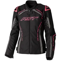 RST S-1 Damen Motorrad Textiljacke, schwarz-pink, Größe L in pink von RST