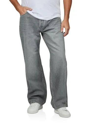 DENIMFY Herren Jeans DFMailo Loose Fit - Grau Denim 32L/32W - Moderne Loose Fit Jeans für Männer aus hochwertiger Baumwolle, bequem und alltagstauglich. Ideal für lässige Looks und jede Bewegung. Erhältlich in mehreren Größen und Farben.