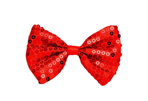 Widmann S.r.l. Kostüm Fliege Pailetten, Rot