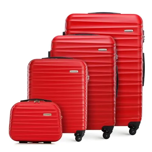 WITTCHEN Reisekoffer 4er Koffer-Set mit Kosmetiktasche