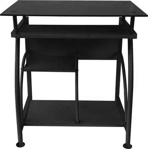 Schreibtisch-Laptop-Computertisch - platzsparend - 70 cm x 50 cm - schwarz