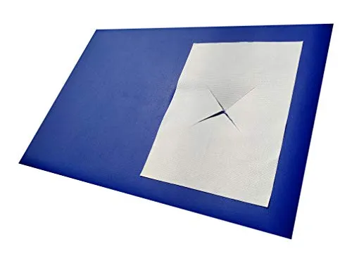 Saxmat.de XXL-Nasenschlitztücher/Gesichtsauflagen: 120 Stück 40 x 30 cm aus Premium-Airlaid-Zellstoff im Folienbeutel für Massageliegen.