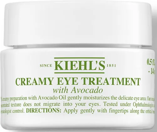 KIEHL'S Creamy Eye Treatment with Avocado - Augenpflege mit feuchtigkeitsspendendem Avocadoöl, ideal für alle Hauttypen. Die Creme glättet Fältchen und eignet sich perfekt als Make-up Basis.