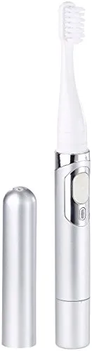 newgen medicals Elektrische USB-Akku-Reise-Schallzahnbürste - Elektrische Zahnbürste mit 28.000 Schwingungen pro Minute, ideal für zu Hause und auf Reisen. 45 Tage Akku-Laufzeit und IPX7 wasserdicht für optimale Zahnpflege.