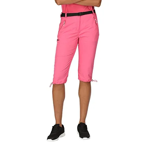 Regatta 3/4 Capri Wanderhose für Damen, Farbe:Pink, Größe:48