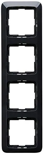 Kopp Abdeckrahmen für senkrechte und waagerechte Installation, 4-fach, Rivo anthrazit, 404415062