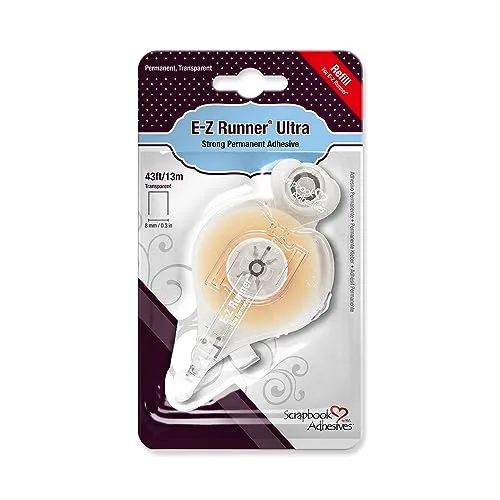 Scrapbook Adhesives 01235-6 E-Z Runner Kartusche nachfüllen, Sonstige, Clear, One Size