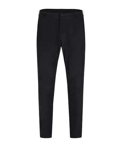 JAKO Freizeithose Casual in Schwarz - Größe 4XL Unisex - Herren-Stoffhosen aus 90% recyceltem Polyester, mit modernem Schnitt und praktischer Reißverschlusstasche für ein angenehmes Tragegefühl.