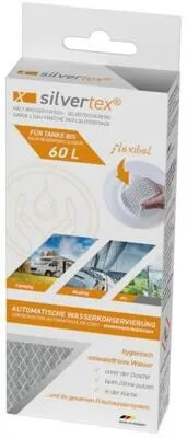 WM Aquatec Silvertex Wasserkonservierung, 60 Liter - Wasserentkeimung, schützt bis zu 6 Monate vor Wiederverkeimung und wirkt vorbeugend gegen Biofilmbildung – ideal für sauberes Trinkwasser ohne Dosieraufwand!