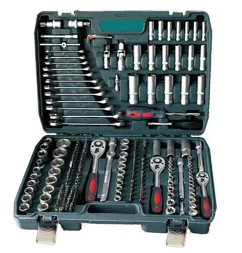 Cheffinger 216 tlg. Werkzeugset Steckschlüsselsatz - Vielseitiges 216-teiliges Werkzeugset, ideal für Heimwerker und Profis, inklusive Ratschen und Steckschlüsseln für höchste Flexibilität.