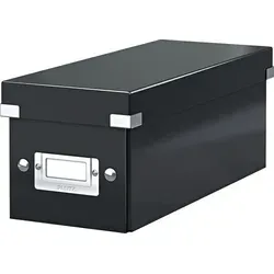 Leitz Click & Store CD Aufbewahrungsbox, Schwarz, Karton, 143 mm, 352 mm, 136 mm, 440 g - Schwarz