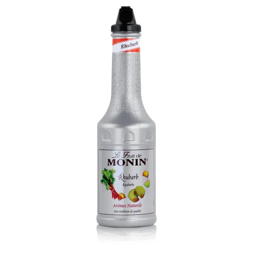Monin Fruchtpüree Mix Rhabarber 1L - Cocktails Milchshakes (1er Pack)