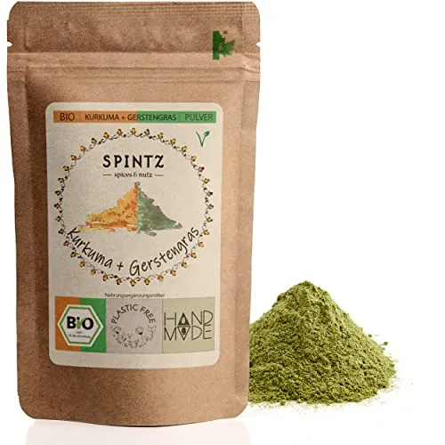 Kurkuma Gerstengras Pulver 1000g – Veganes Superfood - Entdecke unser veganes Kurkuma Gerstengras Pulver in 1000g. Ideal für eine gesunde Ernährung, plastikfrei verpackt und mit geprüfter Qualität – für deinen Alltag!