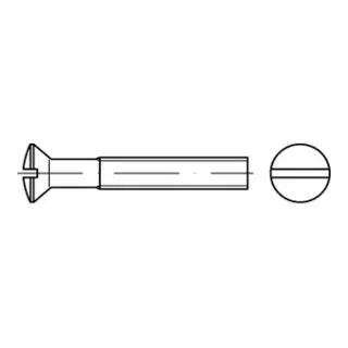 ISO 2010 LinsenSenkkopfschraube M6x40 aus Messing, 200 Stück - Maschinenschrauben aus galvanisch vernickeltem Messing, korrosionsbeständig und ideal für langlebige Verbindungen.