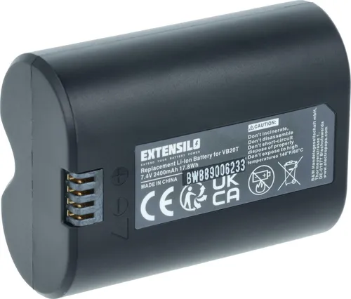 EXTENSILO Akku kompatibel mit Godox V350 Blitzgerät, Kamera-Blitz (2400 mAh, 7,4 V, Li-Ion)