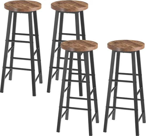 Woltu Barhocker (4 St) in braun von WOLTU