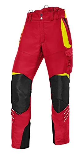 Kübler Schnittschutzhose Forest 2750 - Rote Bundhose mit Schnittschutzklasse 1 - Arbeits- & Schutzkleidung mit 9 Lagen Schnittschutzgewebe für optimale Sicherheit, ideal für professionelle Holzarbeiten und Outdoor-Einsätze.