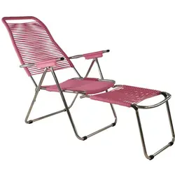 Armlehnsessel Spaghetti aus Aluminium, Pink - Bequemer Armlehnsessel aus Aluminium, ideal für entspannte Stunden im Wohnzimmer oder Büro. Das stilvolle Design in Pink bringt Farbe und Eleganz in Ihr Zuhause.