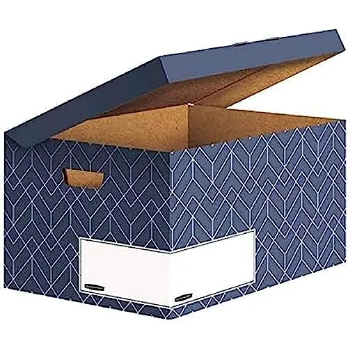Produktbild Bankers-Box Archivcontainer Decor Series, schieferblau, 5 Stück