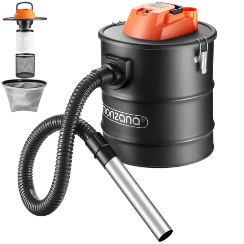 Aschesauger Schwarz/Orange 1200 Watt