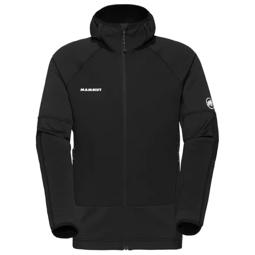 Mammut Massone ML Hooded Jacket Men Black (M) - Funktionsjacke für Kletterer mit abriebfesten Verstärkungen, klettergurtkompatiblen Taschen und optimaler Bewegungsfreiheit – perfekt für Felsklettern und Bouldern.