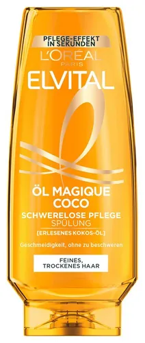 L'ORÉAL PARIS Elvital Öl Magique Coco Haarspülung, 6-tlg. - Intensive Pflege für trockenes Haar, verleiht Geschmeidigkeit und Brillanz. Ideal für tägliche Anwendung und sorgt für seidig fallendes Haar ohne Beschweren.
