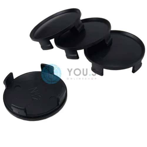 Nabenkappen Nabendeckel Schwarz Aussen 74 mm Innen 71 mm zB für Rial Alutec 4 x
